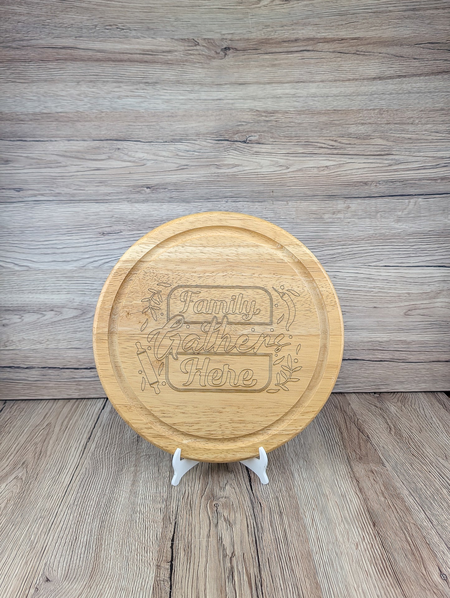 Family Gather Here Cutting board