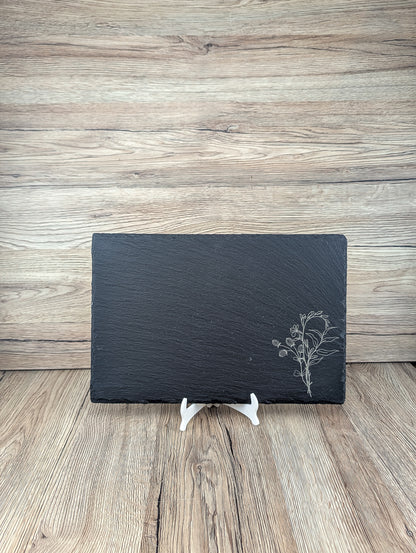 Slate Placemat & Coaster Set Floral
