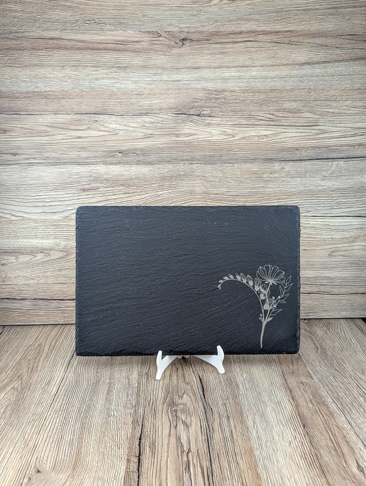 Slate Placemat & Coaster Set Floral