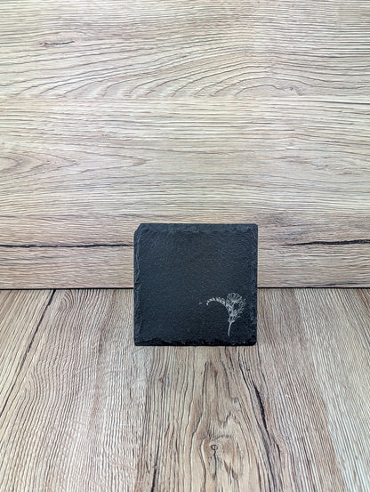 Slate Placemat & Coaster Set Floral