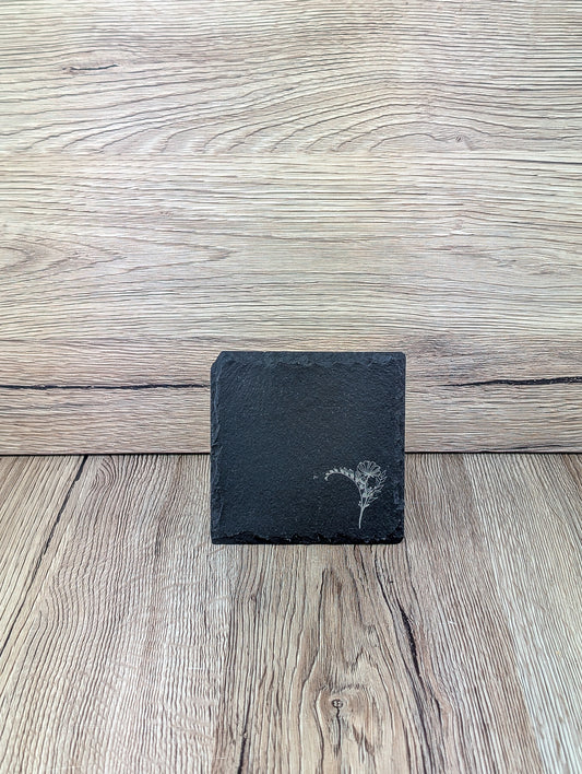 Slate Placemat & Coaster Set Floral