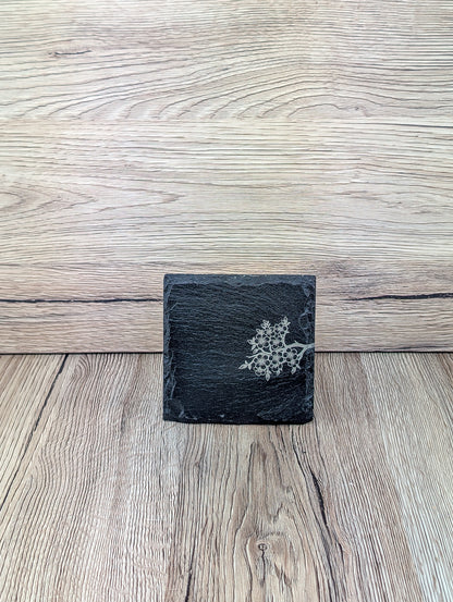 Slate Placemat & Coaster Set Tree Blossom