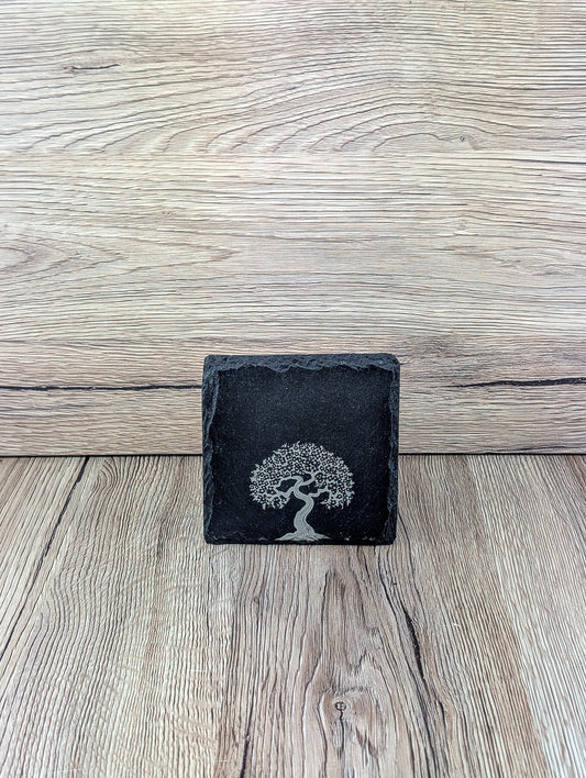 Slate Placemat & Coaster Set Tree Blossom