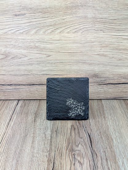 Slate Placemat & Coaster Set Tree Blossom