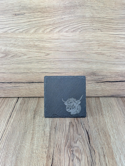 Slate Placemat & Coaster Set Animals