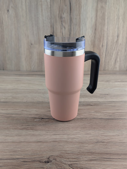 Rose design 20oz Thermal Tumblers with Handle