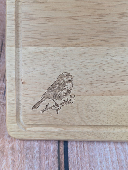 Garden Bird  Rectangle Cutting Board