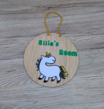 Children's door signs