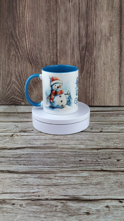 Snowman Baby Its Cold Outside Ceramic Mug